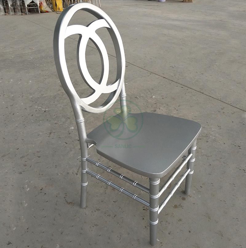 Direct Factory Silver Wooden Phoenix Chair Double C Back for Banquets Weddings and Events  SL-W1850SWPC