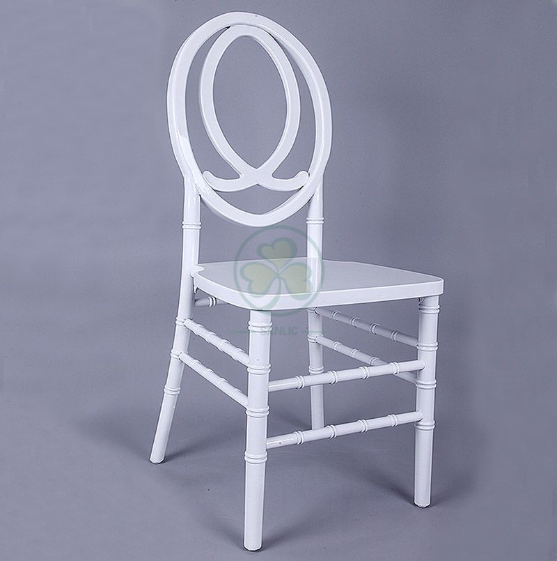 Factory Wholesale White Wooden Phoenix Chair Fish Back for Weddings Parties and Events SL-W1848WPFB