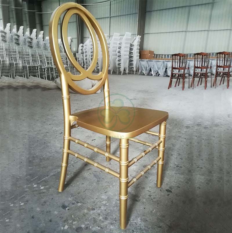 High Quality Gold Wooden Phoenix Chair with Fish Back for Banquets and Parties SL-W1855GWPC