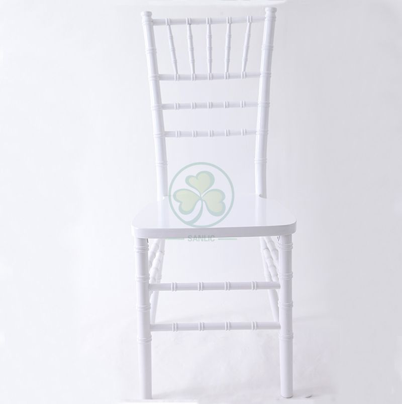 High Quality White Wooden Chiavari Chair for Sale for Outdoor or Indoor Weddings or Events US Style SL-W1858WWCC