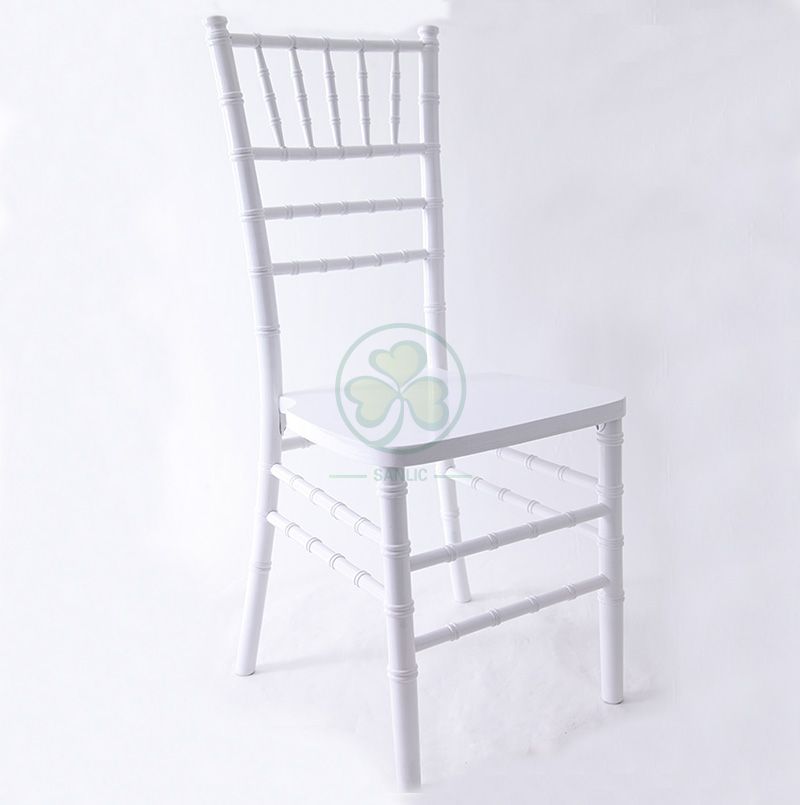 High Quality White Wooden Chiavari Chair for Sale for Outdoor or Indoor Weddings or Events US Style SL-W1858WWCC