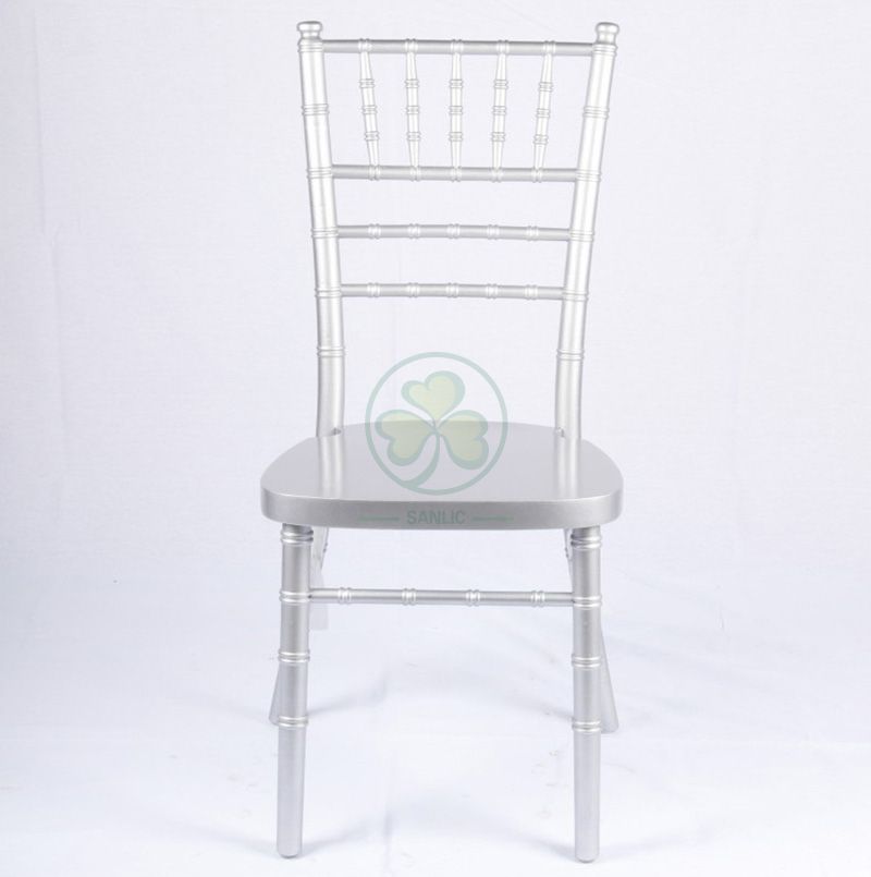 Factory Wholesale Silver Wooden Tiffany Chair UK Style for Event Rentals or Wedding Planner SL-W1864KSWC