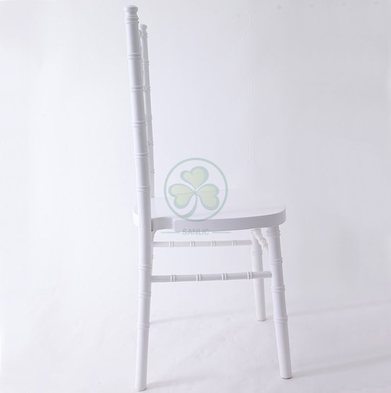 UK Style White Wooden Tiffany Chair for Weddings and Parties Hire China Factory SL-W1867WWCC