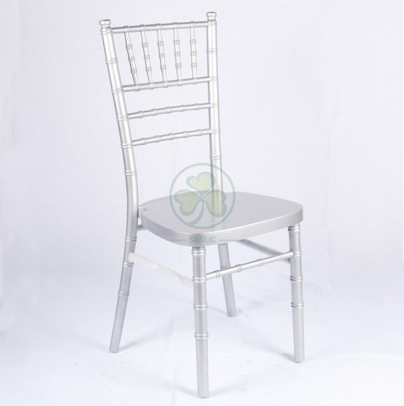 Factory Wholesale Silver Wooden Tiffany Chair UK Style for Event Rentals or Wedding Planner SL-W1864KSWC