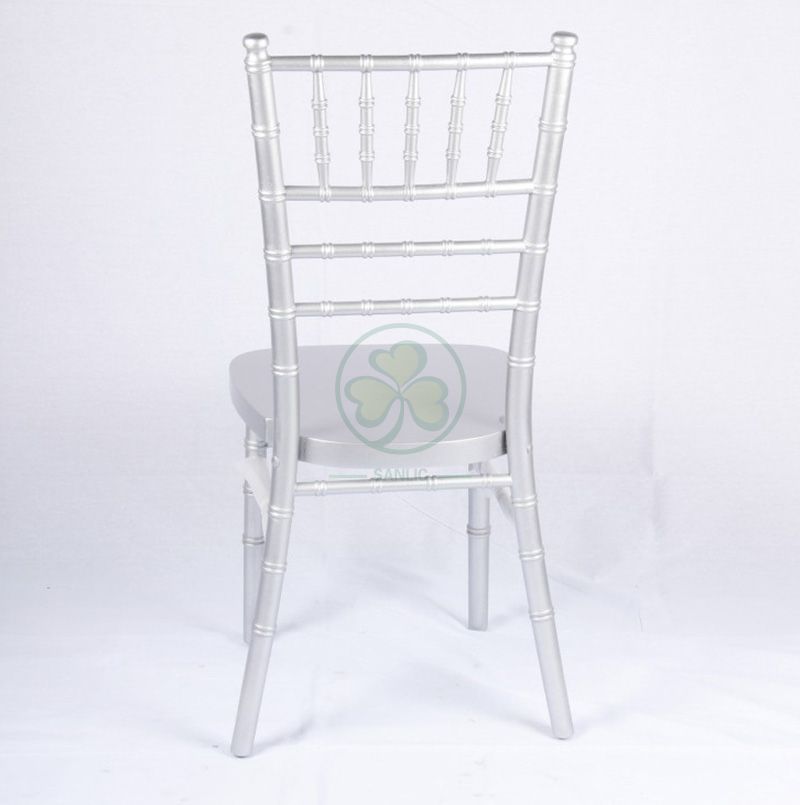 Factory Wholesale Silver Wooden Tiffany Chair UK Style for Event Rentals or Wedding Planner SL-W1864KSWC