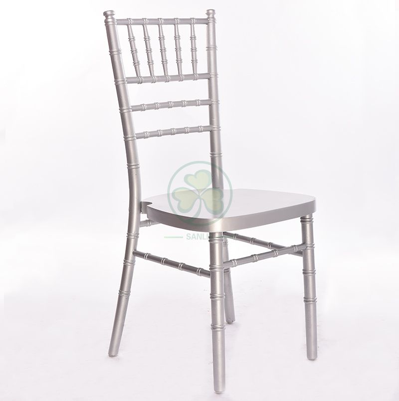 Factory Wholesale Silver Wooden Tiffany Chair UK Style for Event Rentals or Wedding Planner SL-W1864KSWC