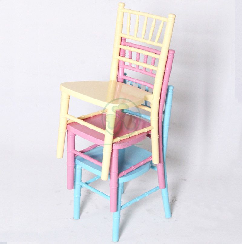 Wholesale Colorful Wooden Kids Chiavari Chair SL-W1868CWKC