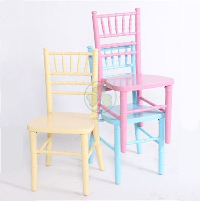 Wholesale Colorful Wooden Kids Chiavari Chair SL-W1868CWKC