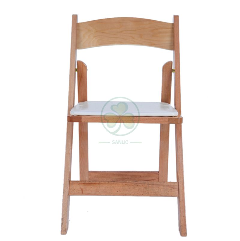 Factory Wholesale Wooden Folding Chair for Various Indoor of Outdoor Ceremonies SL-W1868WWFC