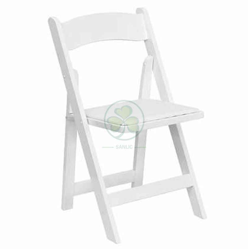 High Quality Wholesale White Foldable Wooden Chairs for Outdoor or Indoor Weddings Parties and Any Events SL-W1870WWFC