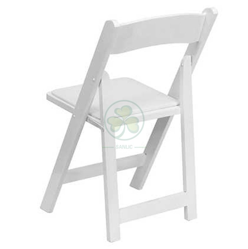 High Quality Wholesale White Foldable Wooden Chairs for Outdoor or Indoor Weddings Parties and Any Events SL-W1870WWFC