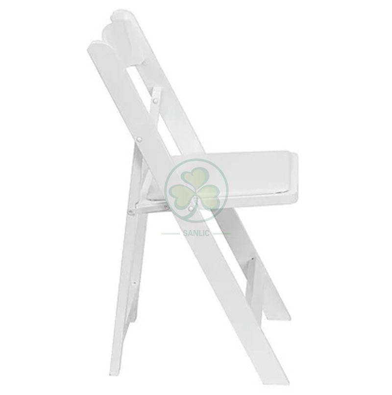 High Quality Wholesale White Foldable Wooden Chairs for Outdoor or Indoor Weddings Parties and Any Events SL-W1870WWFC