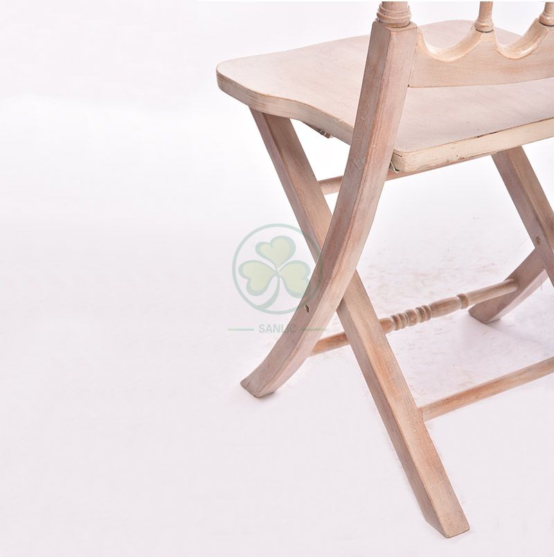 Factory Price Wooden Foldable Napoleon Chair for Event and Wedding Planner SL-W1882WFNC