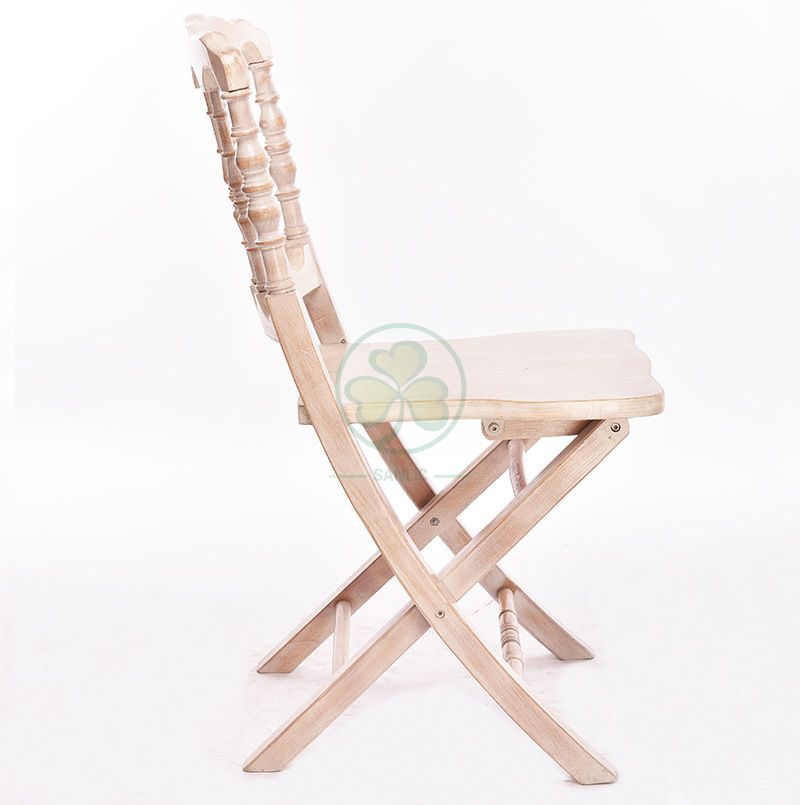 Factory Price Wooden Foldable Napoleon Chair for Event and Wedding Planner SL-W1882WFNC