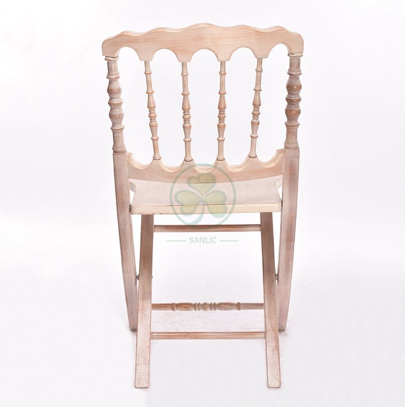 Factory Price Wooden Foldable Napoleon Chair for Event and Wedding Planner SL-W1882WFNC