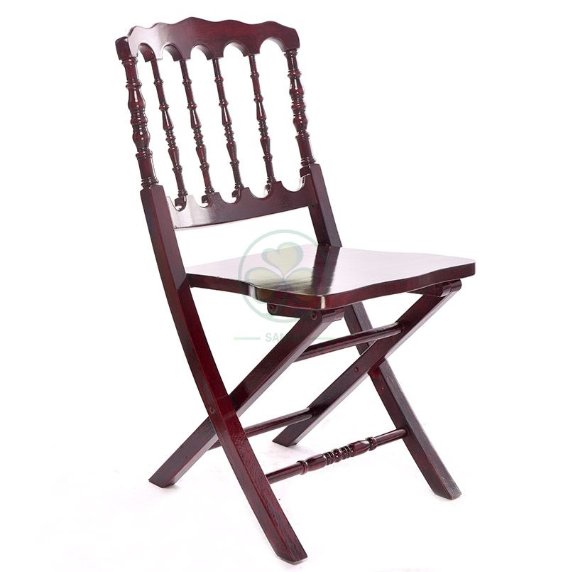 Wholesale Wooden Fold Up Napoleon Chair for Beach Weddings or Events SL-W1883WFNC