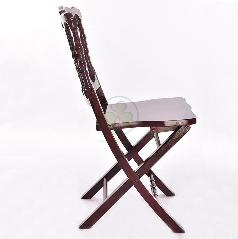 Wholesale Wooden Fold Up Napoleon Chair for Beach Weddings or Events SL-W1883WFNC