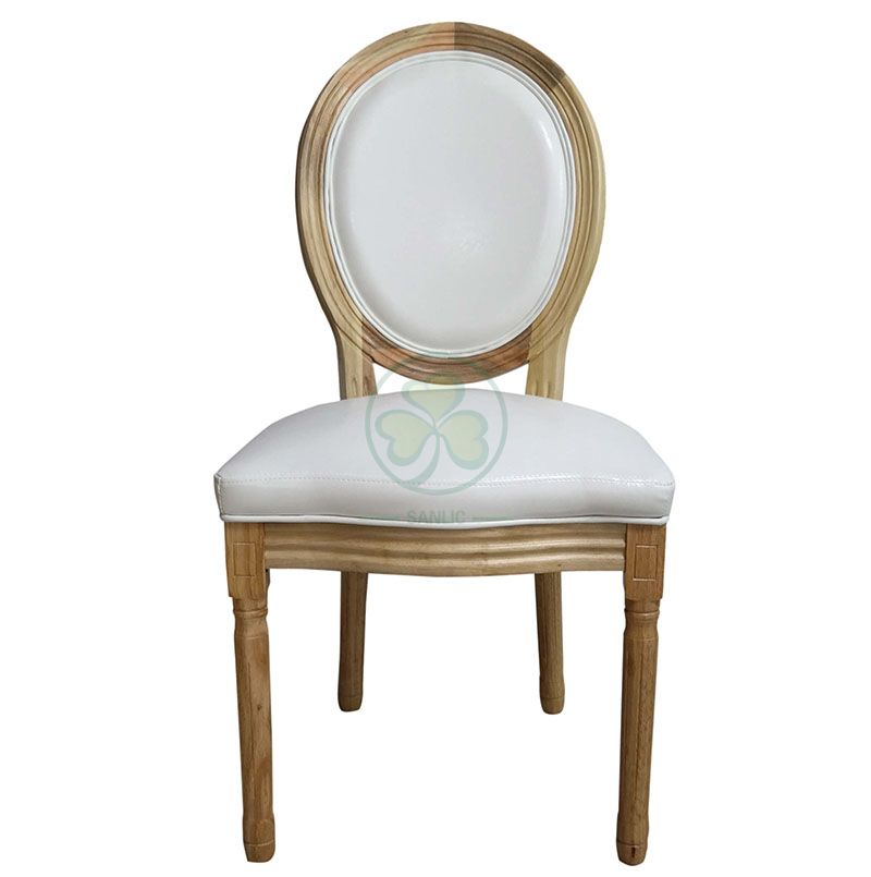 Factory Wholesale Wooden Louis Dining Chair PU Seat and Back for Different Occasions SL-W1897WLCP