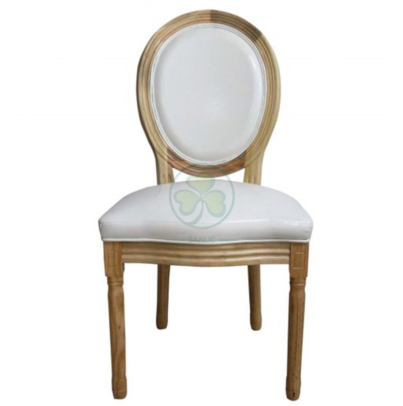 Factory Wholesale Wooden Louis Dining Chair PU Seat and Back for Different Occasions SL-W1897WLCP