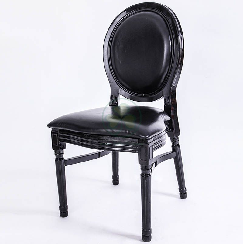 Factory Wholesale Wooden Louis Dining Chair PU Seat and Back for Different Occasions SL-W1897WLCP