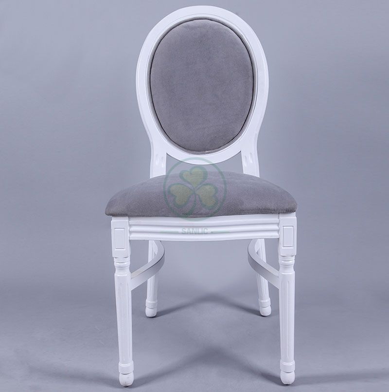 High Quality French Wooden Louis Velvet Back Dining Chair for Hotels Cafes Resturants and Social Events SL-W1898WLVB