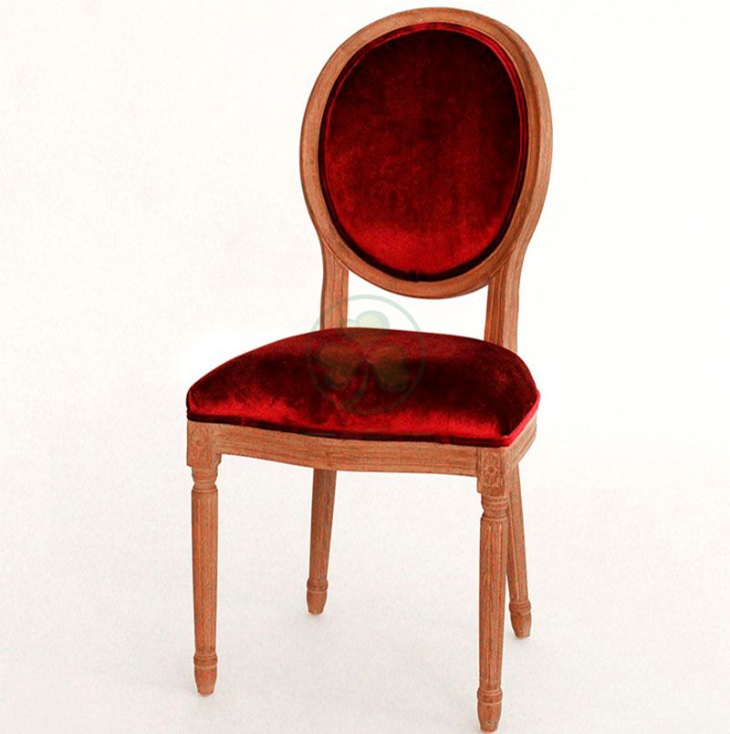 High Quality French Wooden Louis Velvet Back Dining Chair for Hotels Cafes Resturants and Social Events SL-W1898WLVB