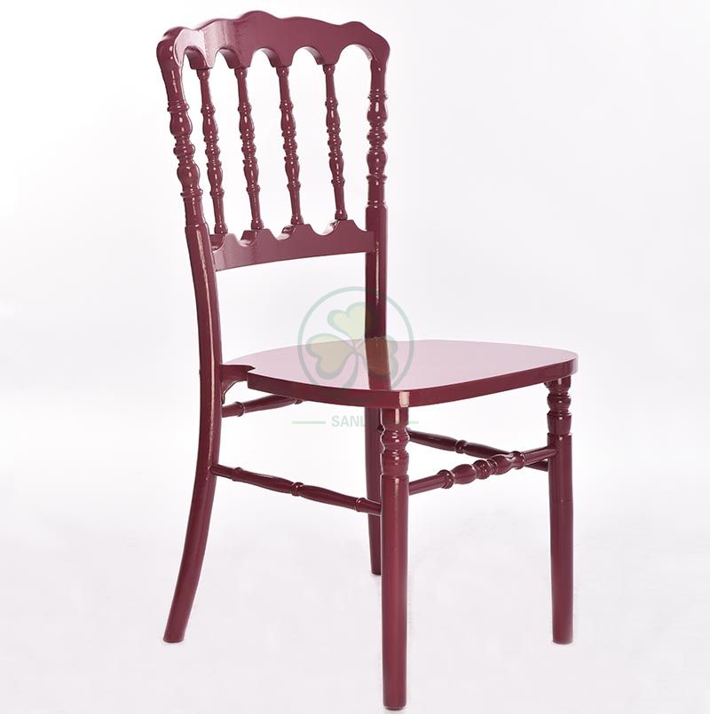 Hot Sale Banquet Wooden Napoleon Dining Chair for Outdoor or Indoor Events SL-W1902HBNC