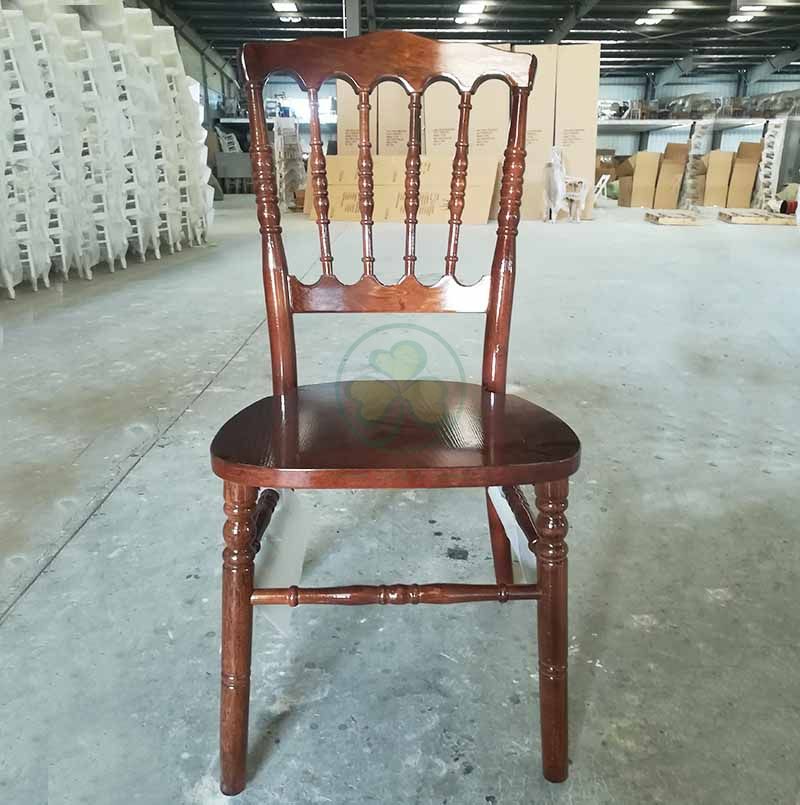 Customized Darkwood Wooden Napoleon Chair for Weddings and Events SL-W1903CWNC