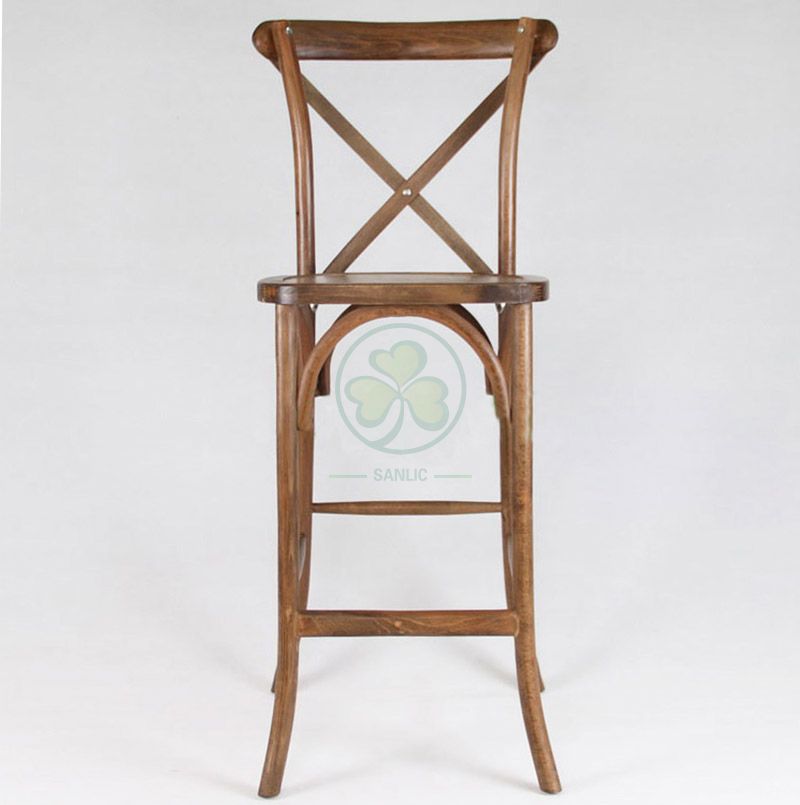 Factory Wholesale Wooden Crossback Barstools for Various Outdoor Events  SL-W1914WCBB