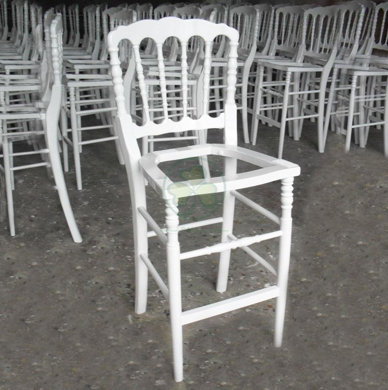 Popular Wooden Napoleon III Bar Stools for Various Events or Parties SL-W1917WNBS