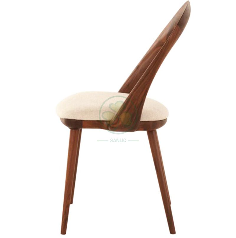 Wholesale Resturant Coffee Shop Wooden Dining Chair Armless Wooden Rest Chair for Cafe and Resturant SL-W1928CWDC