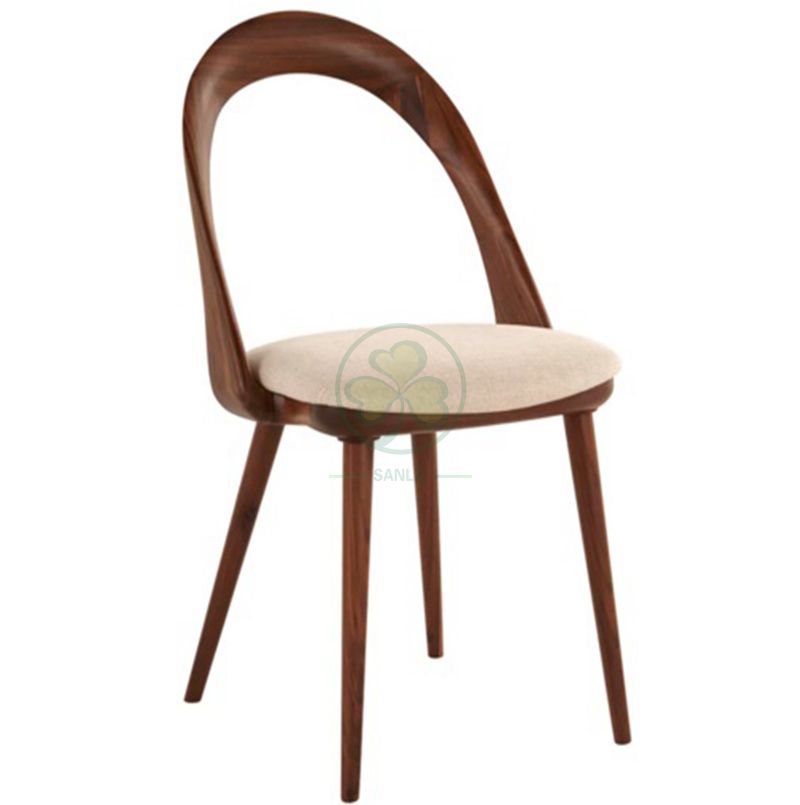 Wholesale Resturant Coffee Shop Wooden Dining Chair Armless Wooden Rest Chair for Cafe and Resturant SL-W1928CWDC