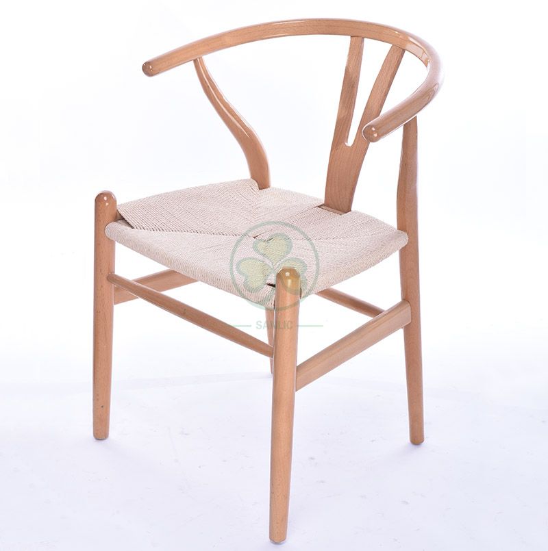 Modern Wooden Wishbone Dining Chair for Living Room Dining Room SL-W1935WWDC