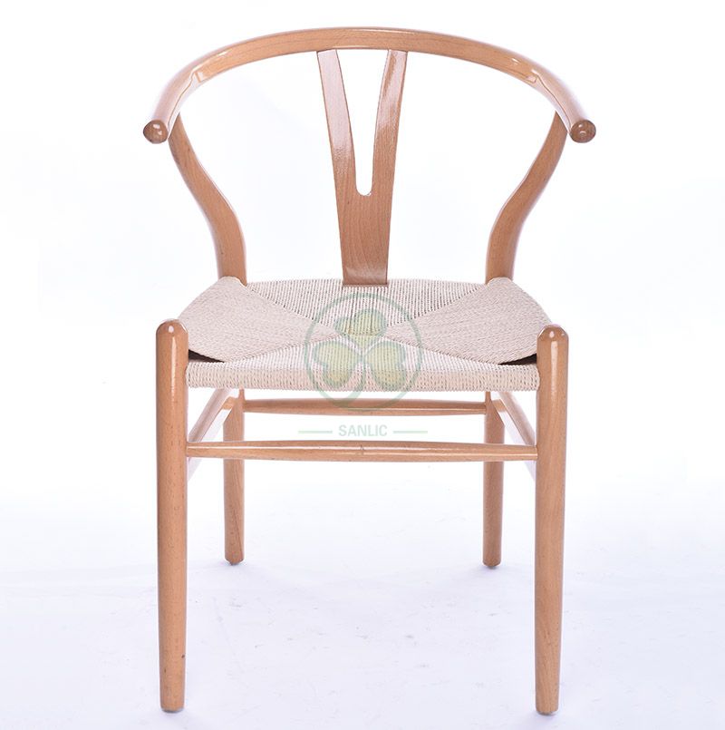 Modern Wooden Wishbone Dining Chair for Living Room Dining Room SL-W1935WWDC