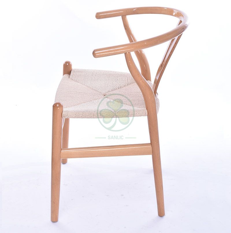 Modern Wooden Wishbone Dining Chair for Living Room Dining Room SL-W1935WWDC