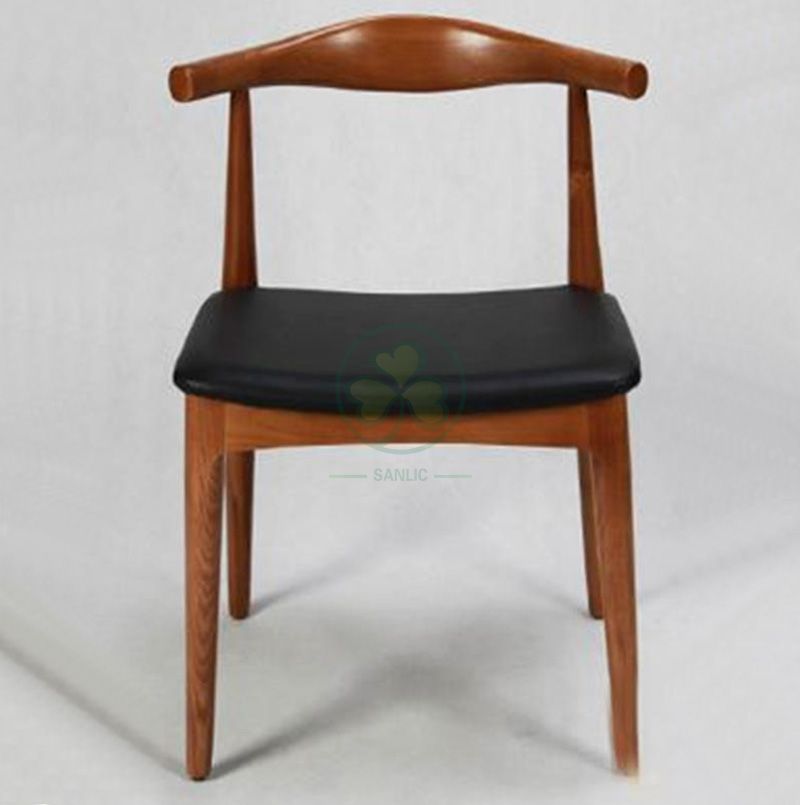 Factory Wholesale Wooden Frame Upholstered Cow Horn Chair SL-W1939UCHC