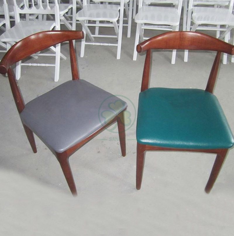 Popular Wooden Cow Horn Cafe Chair SL-W1940WCHC