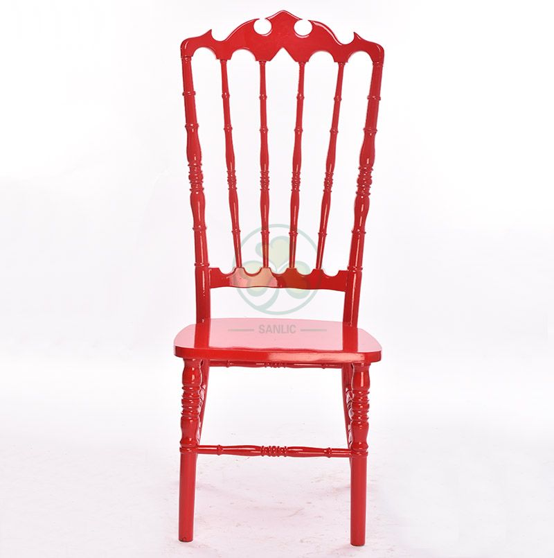 Customized Red Wooden VIP Royal Wedding Chairs Type A SL-W1947RWVC