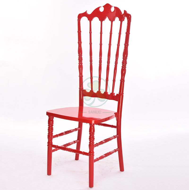 Customized Red Wooden VIP Royal Wedding Chairs Type A SL-W1947RWVC