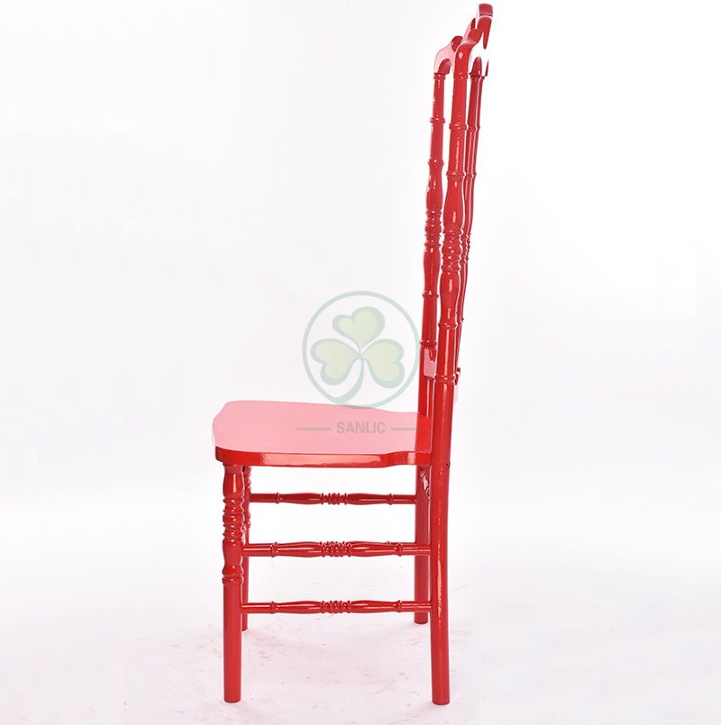 Customized Red Wooden VIP Royal Wedding Chairs Type A SL-W1947RWVC