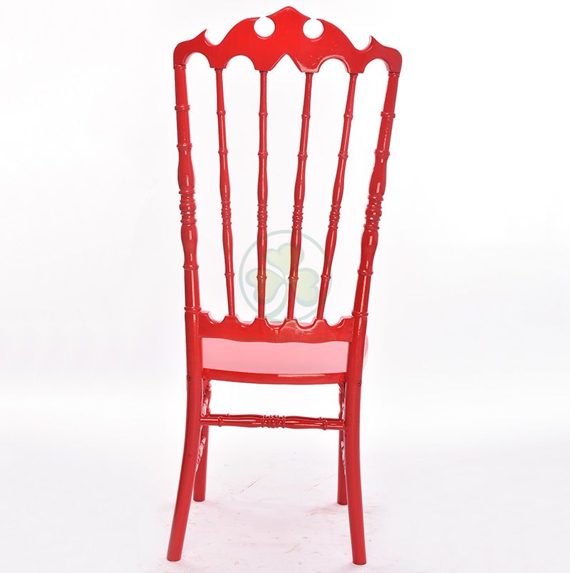 Customized Red Wooden VIP Royal Wedding Chairs Type A SL-W1947RWVC