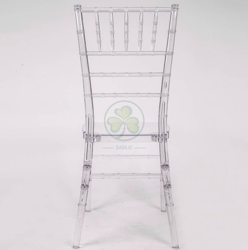 Modern Transparent Polycarbonate Resin Chiavari Chair for Indoor or Outdoor Events and Weddings SL-R1954TRCC