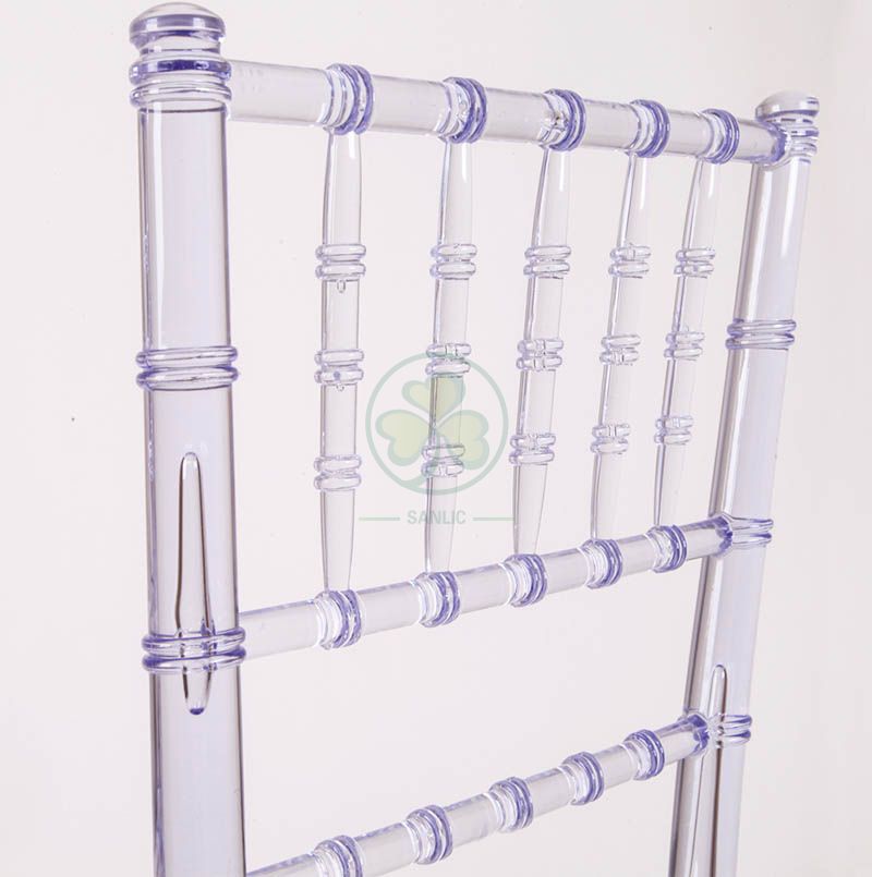 Banquet Clear Resin Monoblock Chiavari Chair for Different Celebrations SL-R1976RMCC