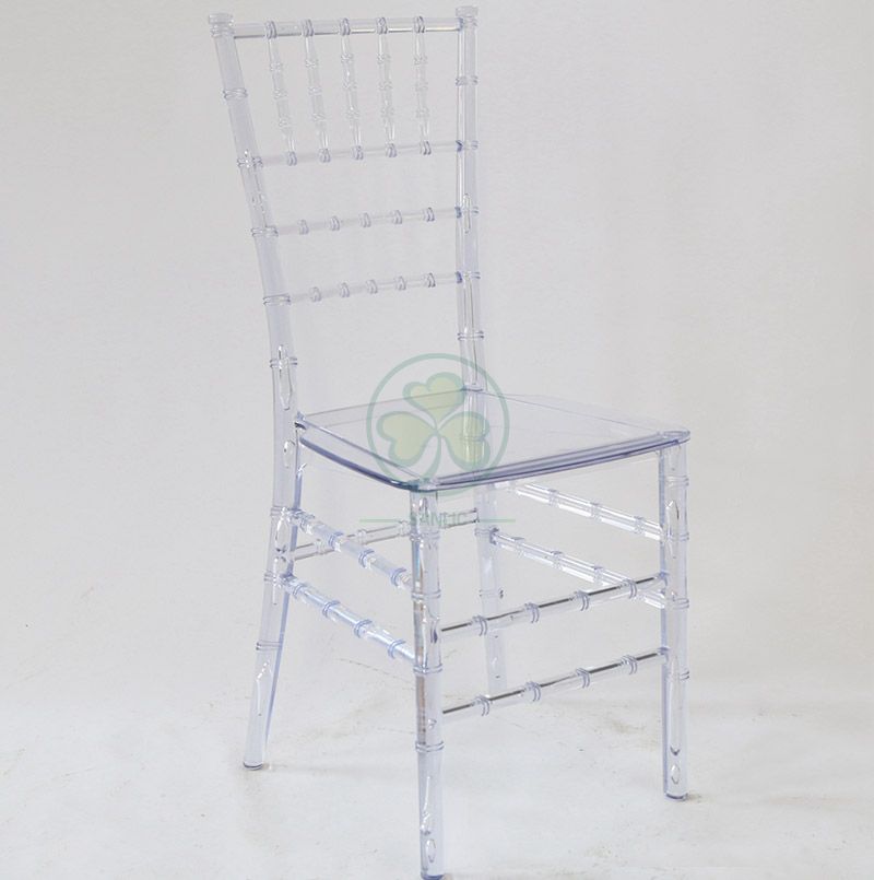 Banquet Clear Resin Monoblock Chiavari Chair for Different Celebrations SL-R1976RMCC