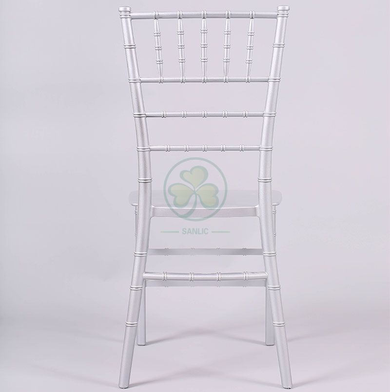 High Quality Silver Resin Monoblock Chiavari Chair for Indoor or Outdoor Social Events SL-R1980SMRC