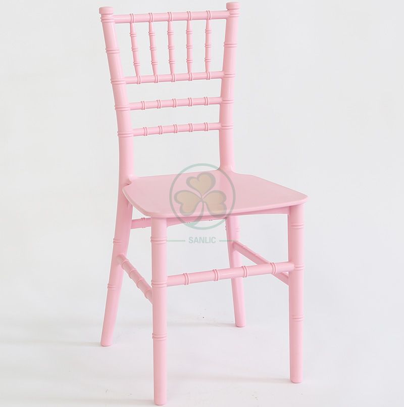 Strong Stackable Pink Monoblock Kids Resin Chiavari Chair for Birthday Parties SL-R1986MPRC