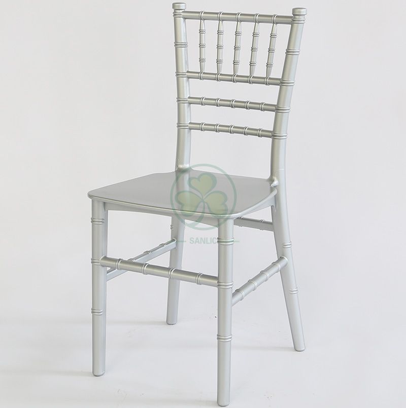 Monoblock Kids Silver Resin Tiffany Chair for Events and Parties SL-R1990MSRT