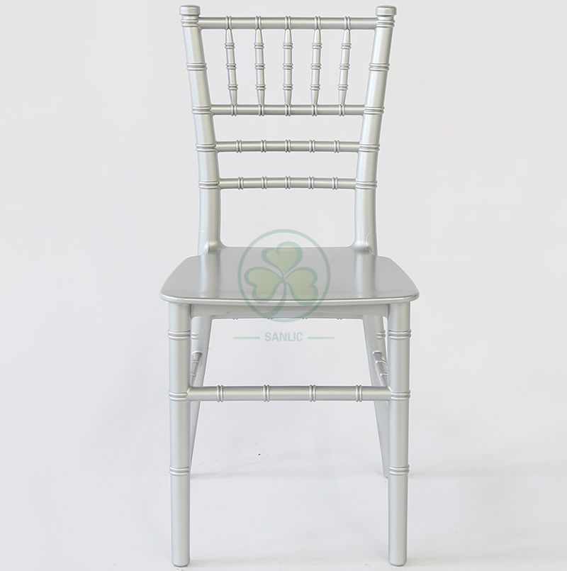 Monoblock Kids Silver Resin Tiffany Chair for Events and Parties SL-R1990MSRT