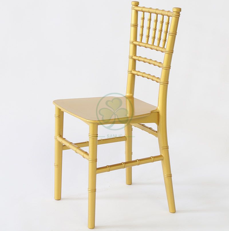 Monoblock Kids Gold Resin Tiffany Chair for Kids Birthday Parties SL-R1991MGRT