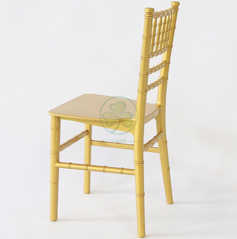 Monoblock Kids Gold Resin Tiffany Chair for Kids Birthday Parties SL-R1991MGRT